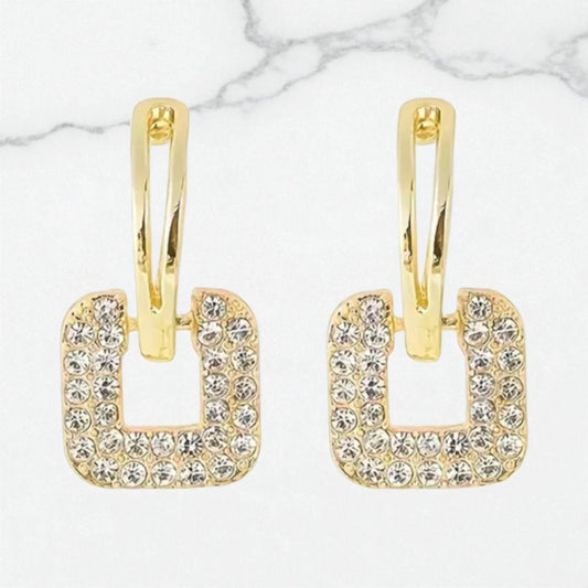 ✨ Golden Sparkle O-Ring Ohrringe