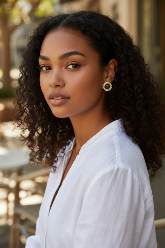 ✨ Name: Noir Élégance Ohrringe