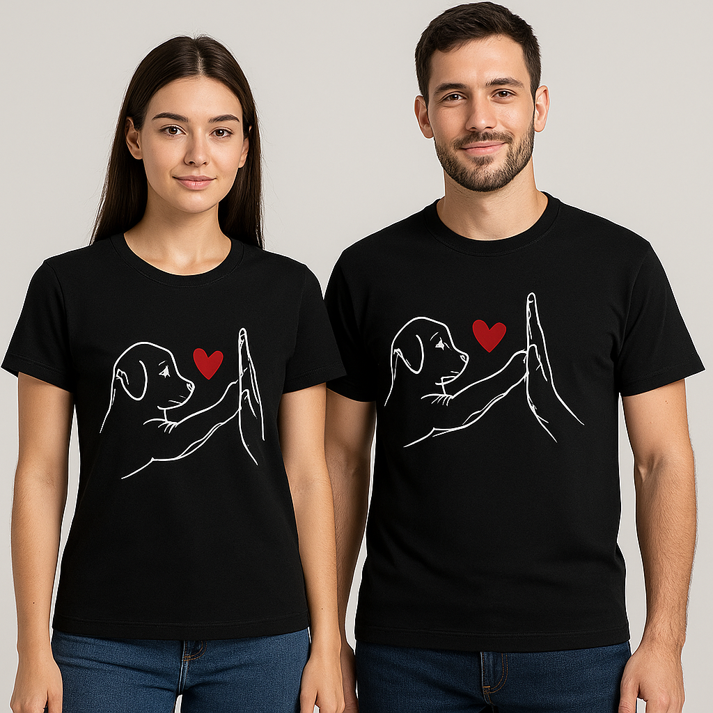 T-Shirt „Paw & Heart❤️🐾